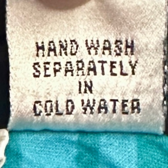 Uniti Vintage Teal Blue Animal Print 100% Cotton Midi Skirt Free Size M - Picture 8 of 8